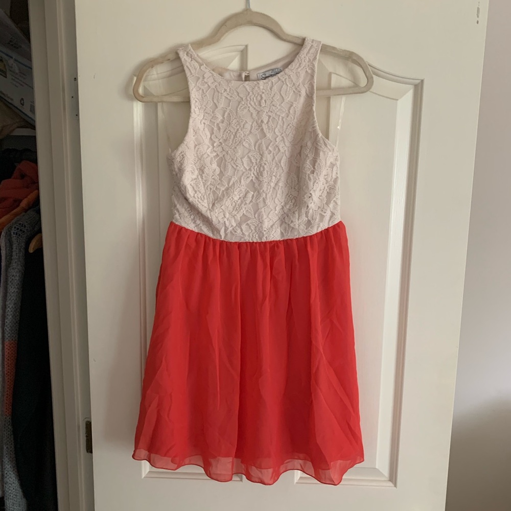 High neck summer dress